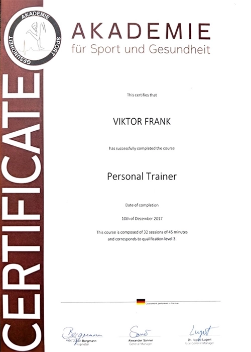 Akademie Sport und Gesundheit Personal Trainer